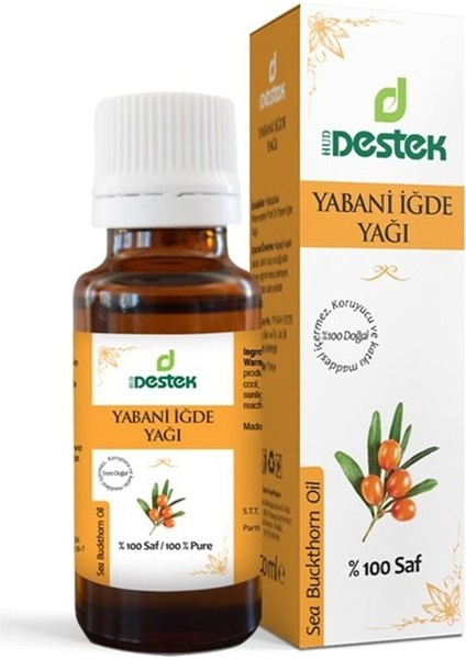 %100 Saf Yabani İğde Yağı 20 ml (Sea Buckthorn Oil)