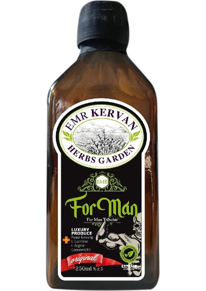 For Man Tribulus & Ginseng & L-Arginin Ekstrakt 250 ml