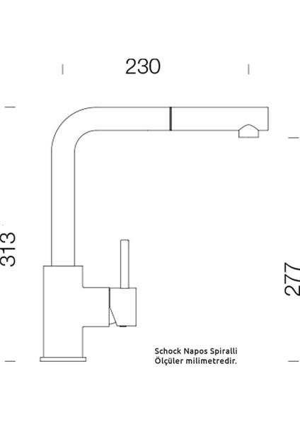 Napos Spiralli Armatür, Krom modelleri