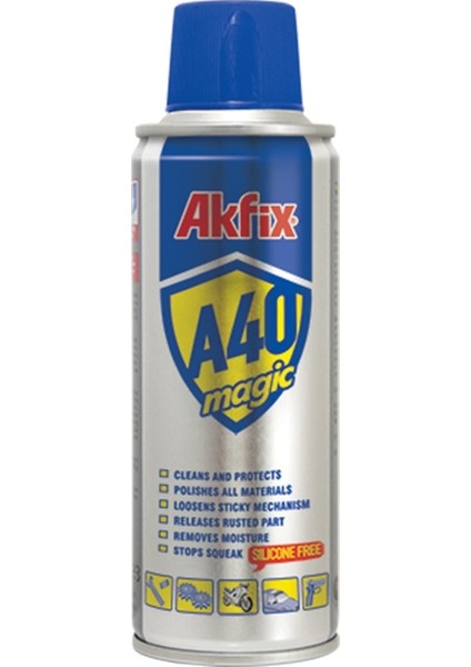 A40 Yağlayıcı ve Pas Sökücü 200 Ml.