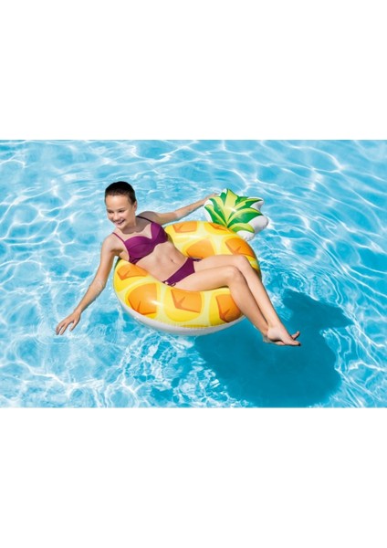 Ananas Şişme Simit 107X99 cm - 56266