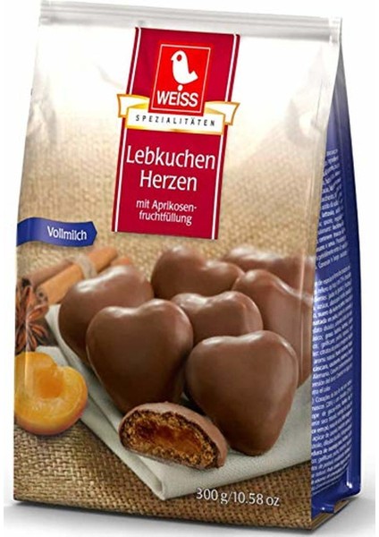 Lebkuchen Herzen Vollmilch Lepte Intergral 150 gr