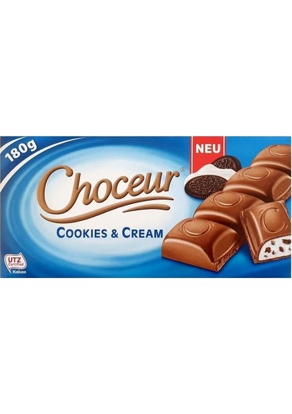 Choceur Cookies  Cream Çikolata 180 gr