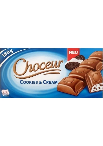 Choceur Cookies  Cream Çikolata 180 gr