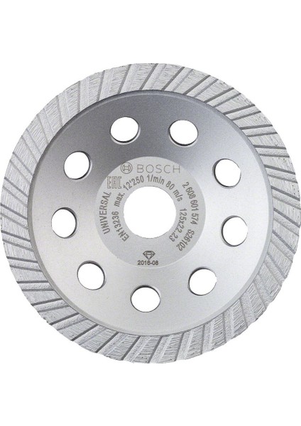 - Standart Seri Universal Turbo Elmas Çanak Disk 125 mm