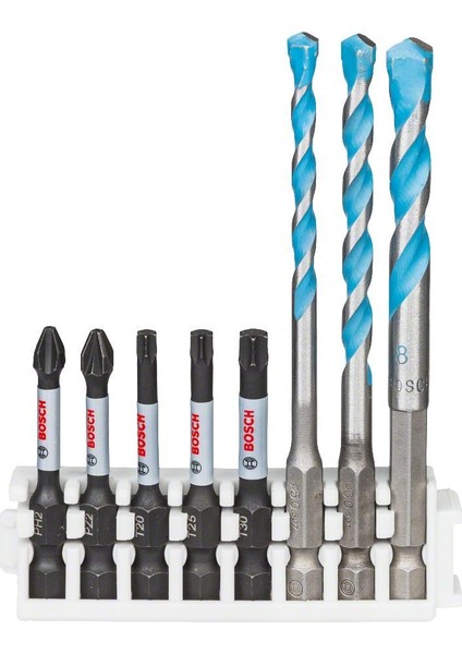 - Impact Control Serisi Hex-9 Mc/power Bit Karışık 8'li Set