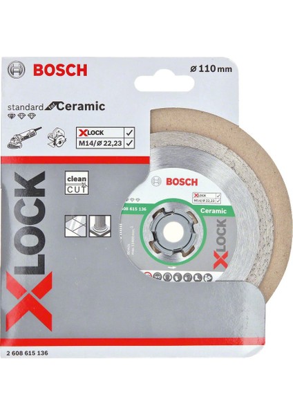 - X-Lock - Standard Seri Seramik Için Elmas Kesme Diski 110 mm fiyatları