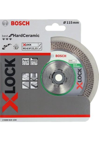 - X-Lock - Best Serisi Sert Seramikler Için Elmas Kesme Diski 115 mm