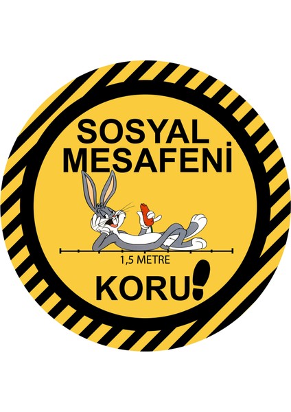 Sosyal Mesafe Sticker