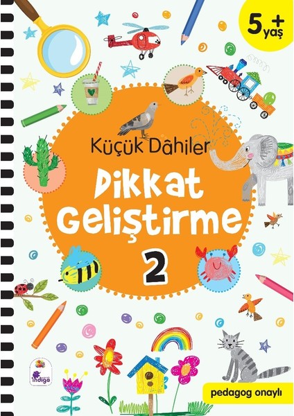 Küçük Dahiler Dikkat Geliştirme 2 – 5+ Yaş (Pedagog Onaylı) - Gülizar Çilliyüz Çetinkaya - Ayça G. Derin