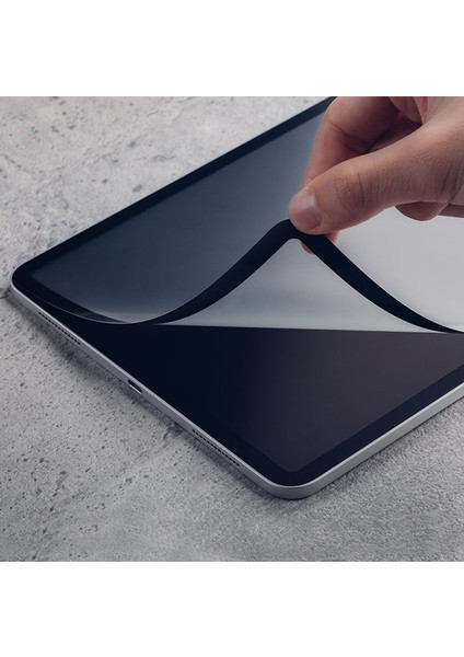 Apple iPad Pro 10.5 (2017 A1701/A1709/A1852) Tam Kaplayan Temperli Cam Ekran Koruyucu Seramik