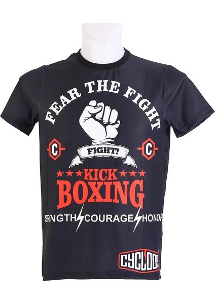 Kick Boks Tişört Slim Fit Likralı Kumaş