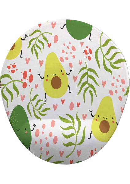 Avokado Oval Bilek Destekli Mouse Pad
