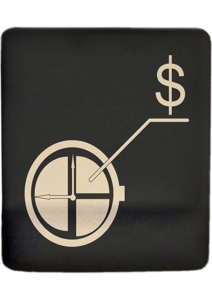 Dolar Temalı Bilek Destekli Mouse Pad