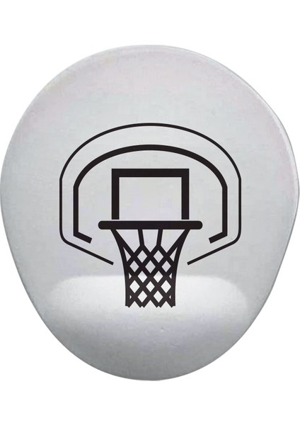 Basketball Oval Bilek Destekli Mouse Pad