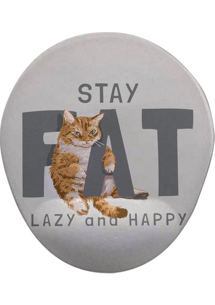 Stay Fat Oval Bilek Destekli Mouse Pad
