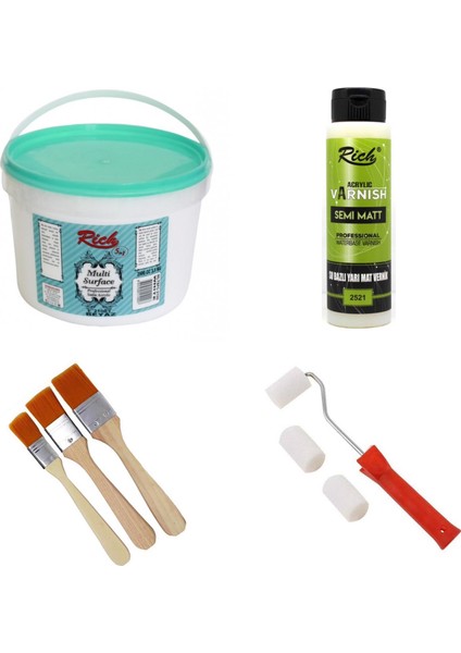 Rich Multisurface Boya Seti 3,5 kg - 2100-BEYAZ