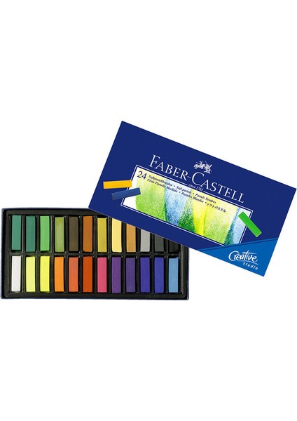 Ümraniye Hobi Sanat Faber Castell Creative Toz Soft Pastel Yarım Boy 24 Renk