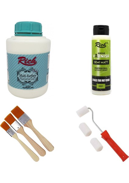 Rich Multisurface Akrilik Boya Seti 1750 gr - 2104-KARDELEN