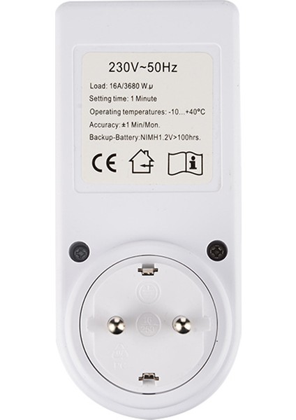 LCD Ekranlı Elektronik Zamanlayıcı Anahtar Soketi (Yurt Dışından)