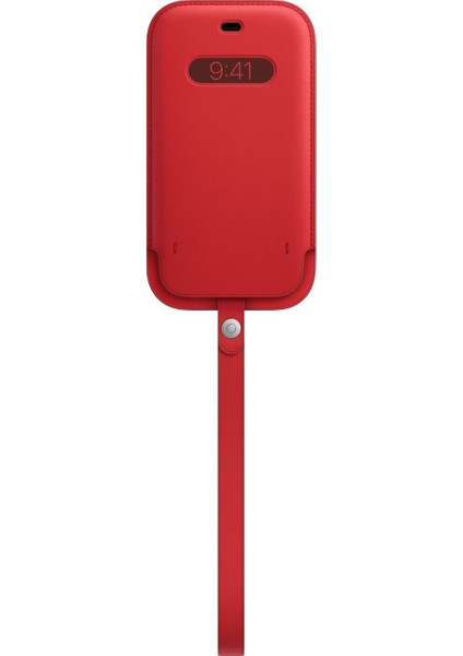iPhone 12 - 12 Pro Deri Zarf Kılıf MagSafe Red - MHYE3ZM/A
