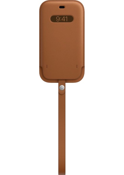 iPhone 12 - 12 Pro Deri Zarf Kılıf MagSafe Klasik Kahve - MHYC3ZM/A