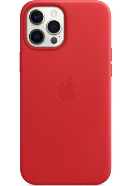 iPhone 12 Pro Max Deri Kılıf MagSafe Red - MHKJ3ZM/A