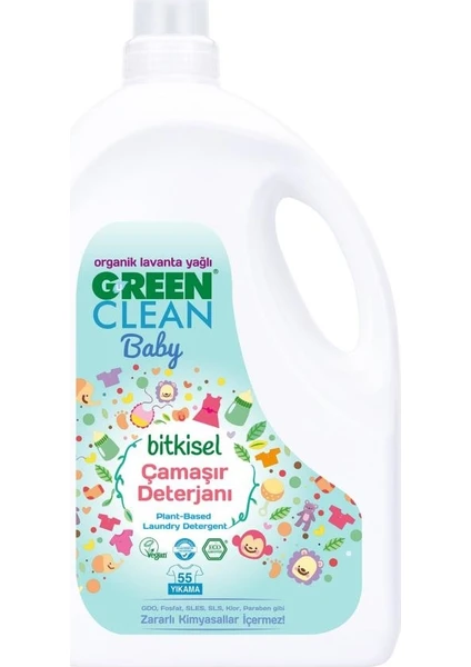 U Green Clean Baby Bitkisel Çamaşır Deterjanı 2750 ml Lavanta