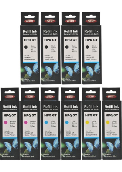 hp Smart Tank 500 513 515 519 530 615 Uyumlu Renkli Mürekkep 10 Adet fiyatları