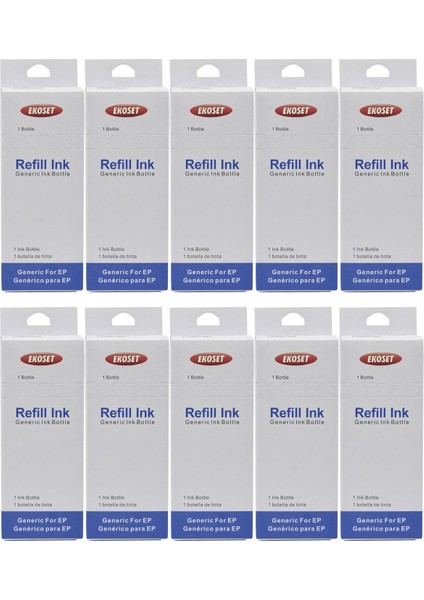 Epson L605 L655 L1455 Uyumlu Siyah Mürekkep 140 ml 10 Adet fiyatları