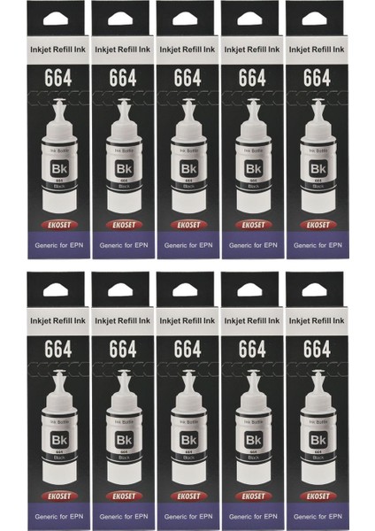 L486 L455 L550 L565 Uyumlu Mürekkep Siyah 70 ml 10 Adet fiyatları