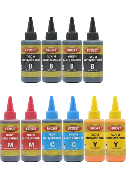 L3050 L3060 L3070 L1300 Uyumlu Mürekkep Renkli 100 ml 10'lu Set fiyatları