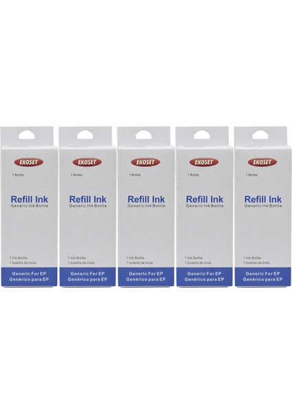 Epson L605 L655 L1455 Uyumlu Siyah Mürekkep 140 ml 5'li Set fiyatları