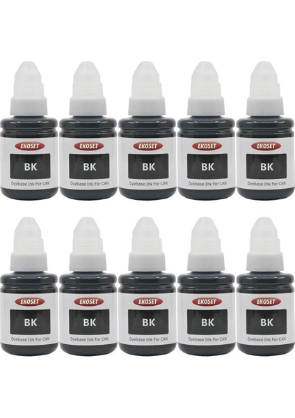 Canon G3400 G3410 G3411 G3415 Uyumlu Siyah Mürekkep 135 ml 10 Adet