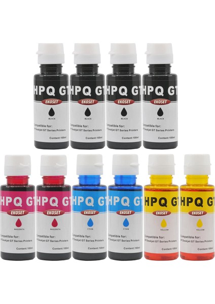 hp GT5810 GT5820 Uyumlu Mürekkep Renkli 10 Adet