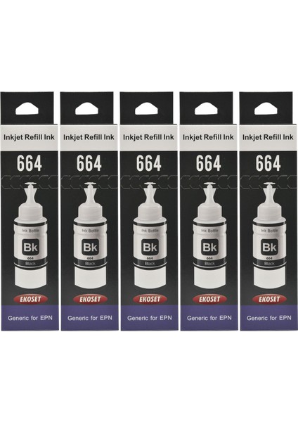 L3050 L3060 L3070 L1300 Uyumlu Mürekkep Siyah 70 ml 5 Adet fiyatları