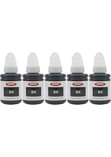 Canon G4400 G4410 G4411 Uyumlu Siyah Mürekkep 135 ml 5'li Set