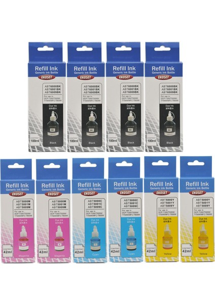 Brother Dcp T300 T310 T500W T510W Uyumlu Mürekkep 10 Adet fiyatları