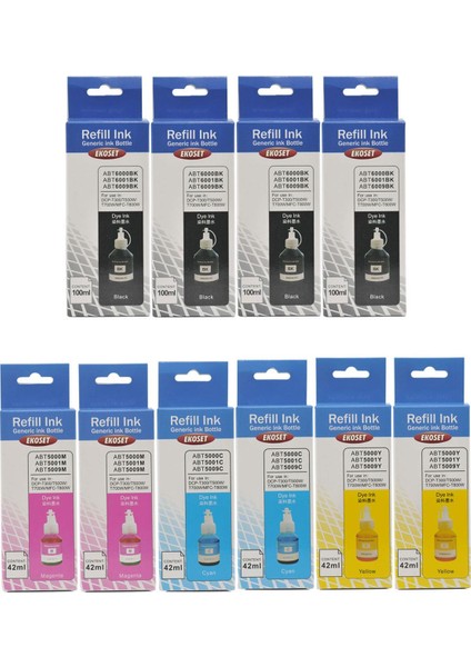 Brother Dcp T300 T310 T500W T510W Uyumlu Mürekkep 10 Adet fırsatları