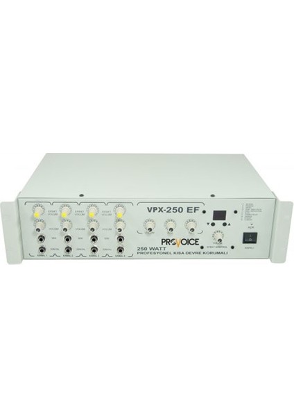 VPX-250 EF Efektli 6 Kanal 250 Watt Mikser Amfi