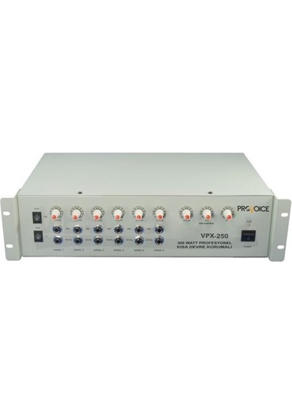 VPX-250 6 Kanal 250 Watt Anfili Mikser