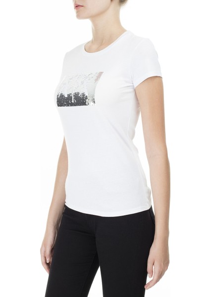 Baskılı Slim Fit Bisiklet Yaka Kadın T-Shirt 8Nytdl Yj73Z 6110 modelleri