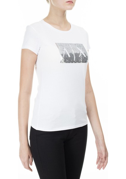 Baskılı Slim Fit Bisiklet Yaka Kadın T-Shirt 8Nytdl Yj73Z 6110 fırsatları