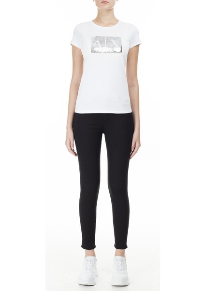 Baskılı Slim Fit Bisiklet Yaka Kadın T-Shirt 8Nytdl Yj73Z 6110 indirimleri