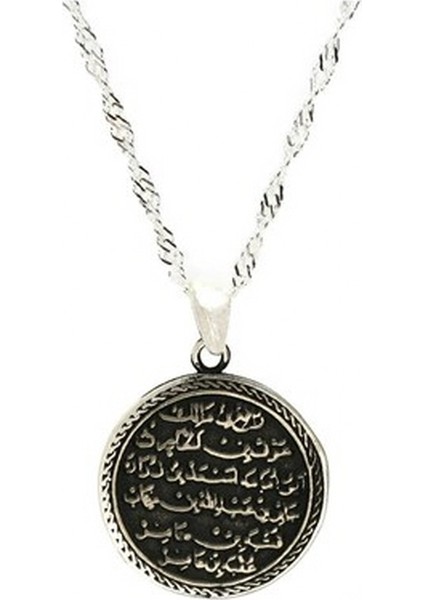 Nazar Duası Bayan Gümüş Kolye Zincir modelleri