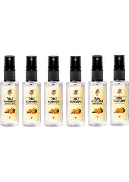Kolonya Mandarine Mandilina 50 ml Özel Set 6'lı 6 Adet Kolonya Rebul Mandarıne