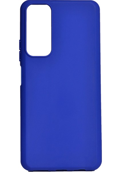 Huawei P Smart 2021 Kılıf Esnek Koruyucu Silikon Hbi Mavi