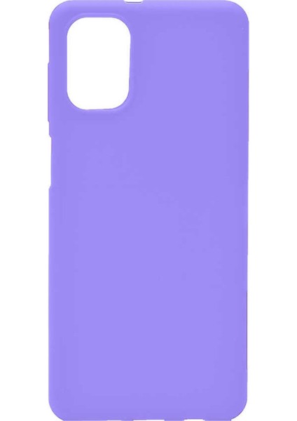 Samsung Galaxy M31S Kılıf Esnek Koruyucu Silikon Hbi Lila