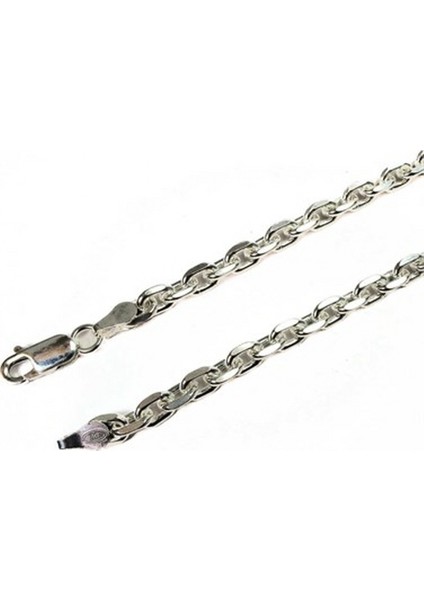 Forse Erkek Gümüş Kolye Zincir Orta Kalınlıkta 4mm