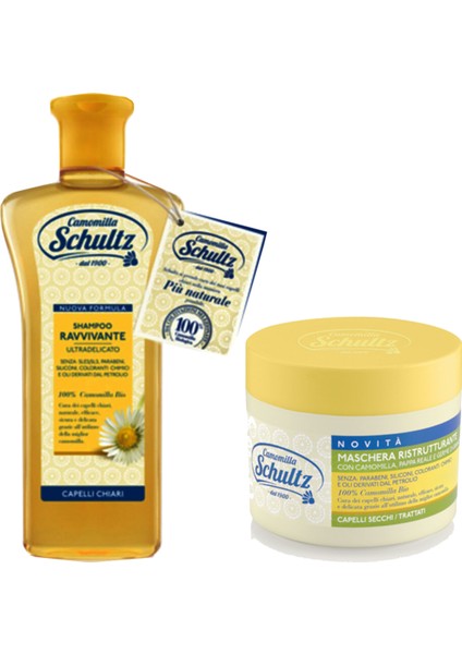 Canlandırıcı Şampuan 250 ml Sch-03 8004395096817 + Schultz Saç Maskesi 300 ml 8004395096848
